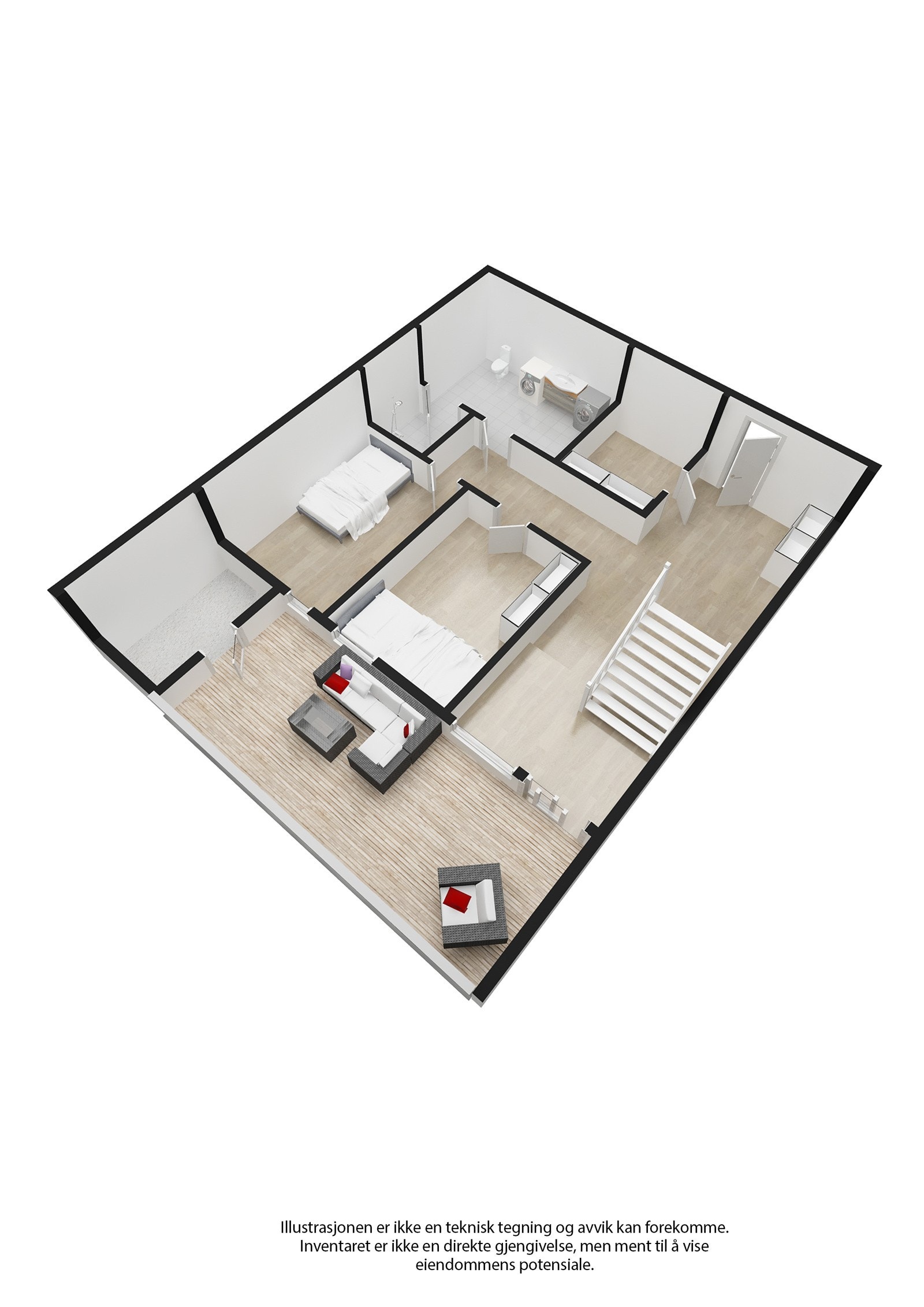Plantegning 3. Etasje Galleribilde