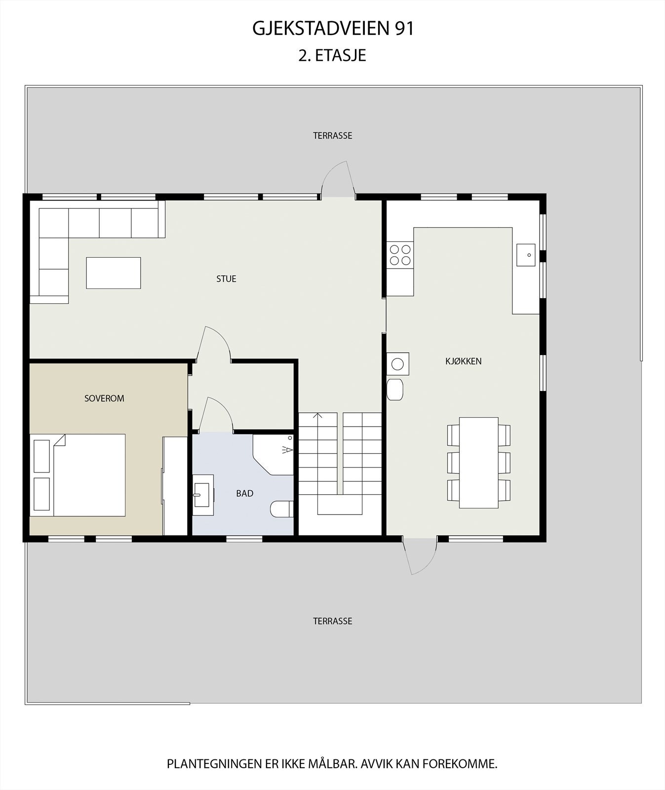 Plantegning av hovedetasjen. Galleribilde