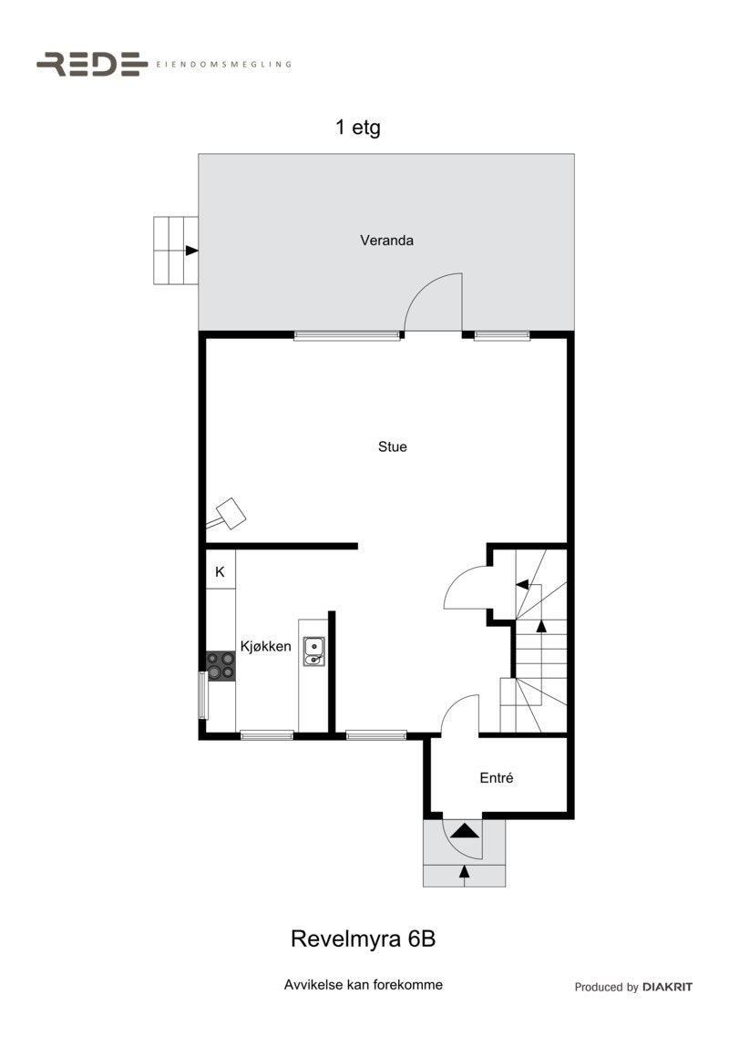 Planskisse hovedetasje Galleribilde