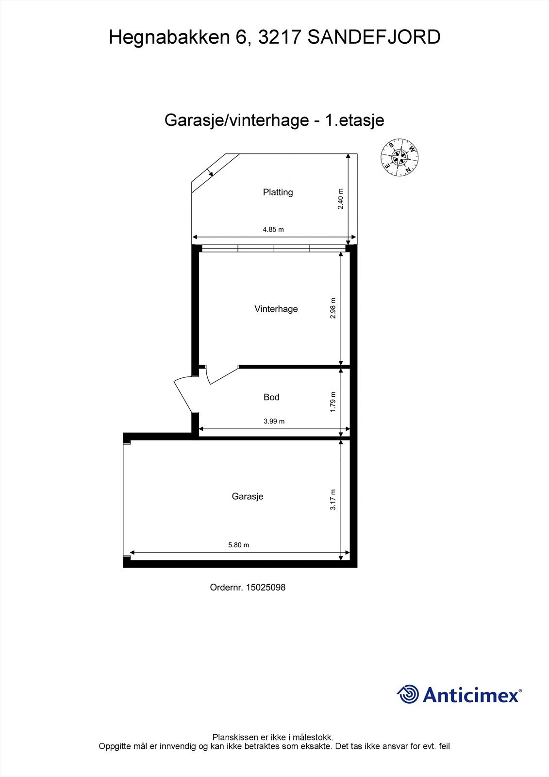 Plantegning garasjebygg Galleribilde