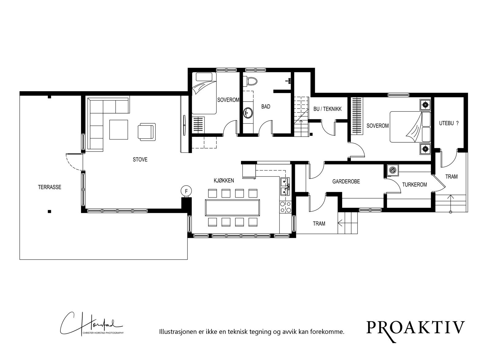 Plantegning 1. etasje Galleribilde