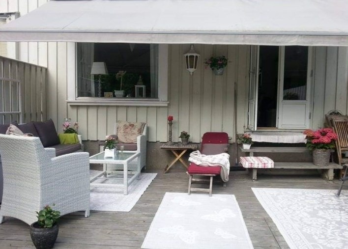 Fint sommerbilde fra terrassen. Selgers eget bilde Galleribilde