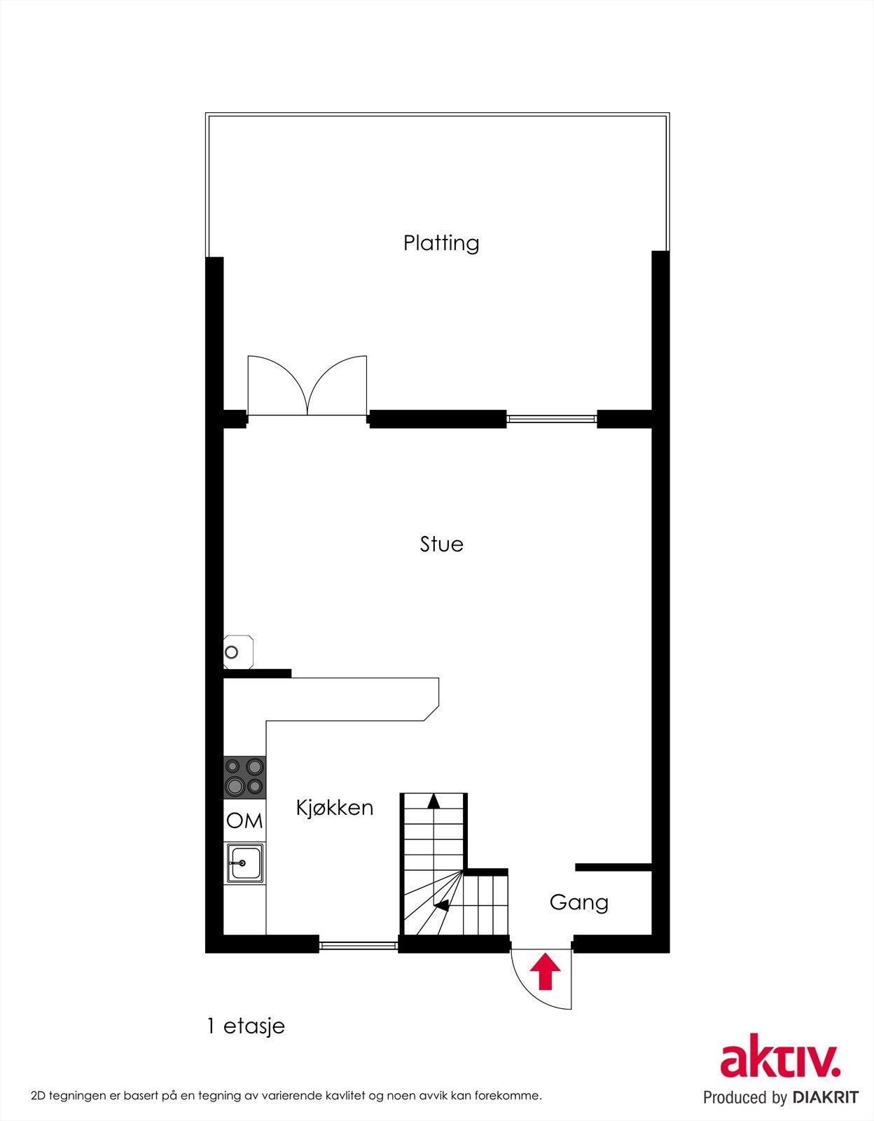 2d plantegning 1.etasje Galleribilde
