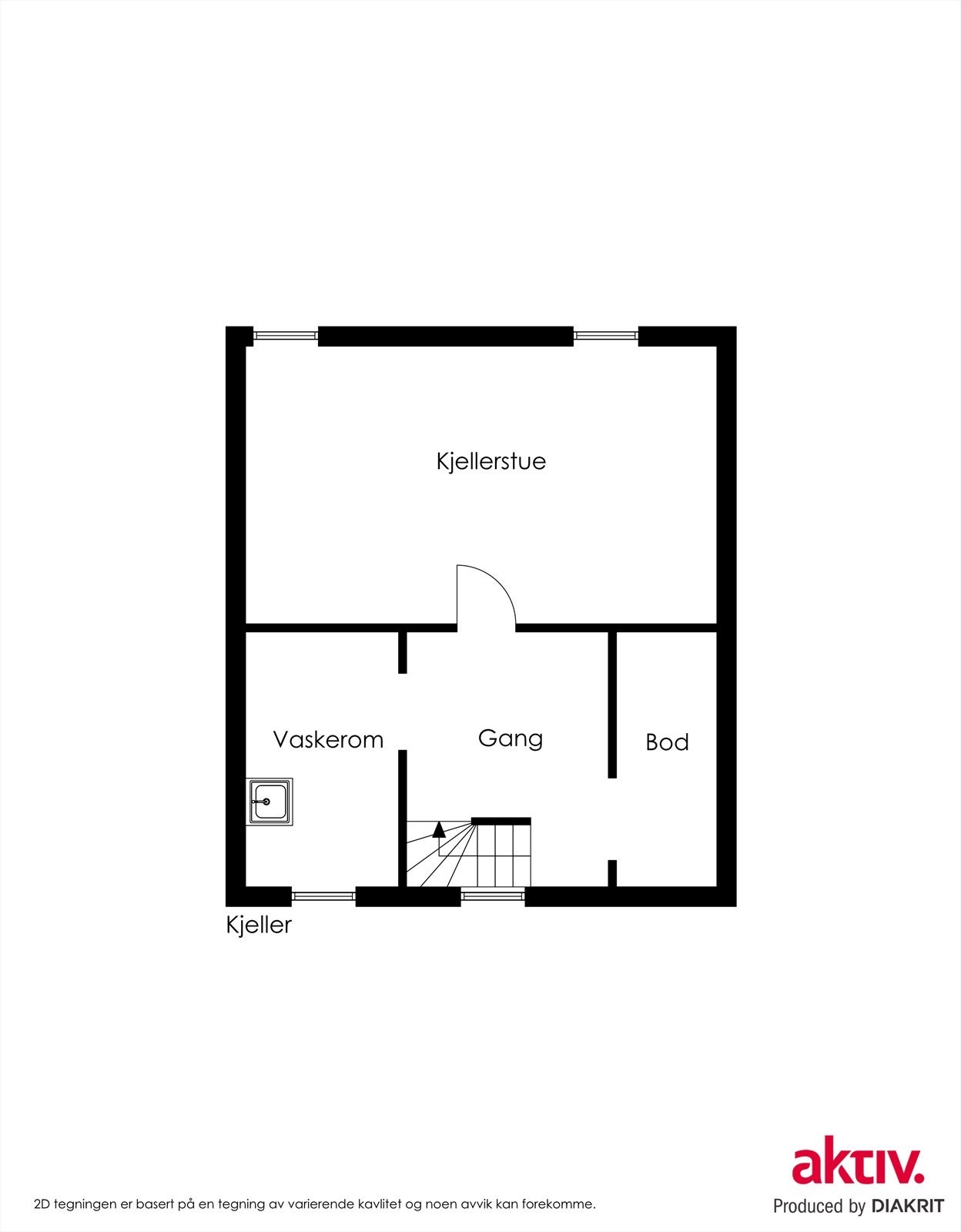 2d plantegning kjeller Galleribilde