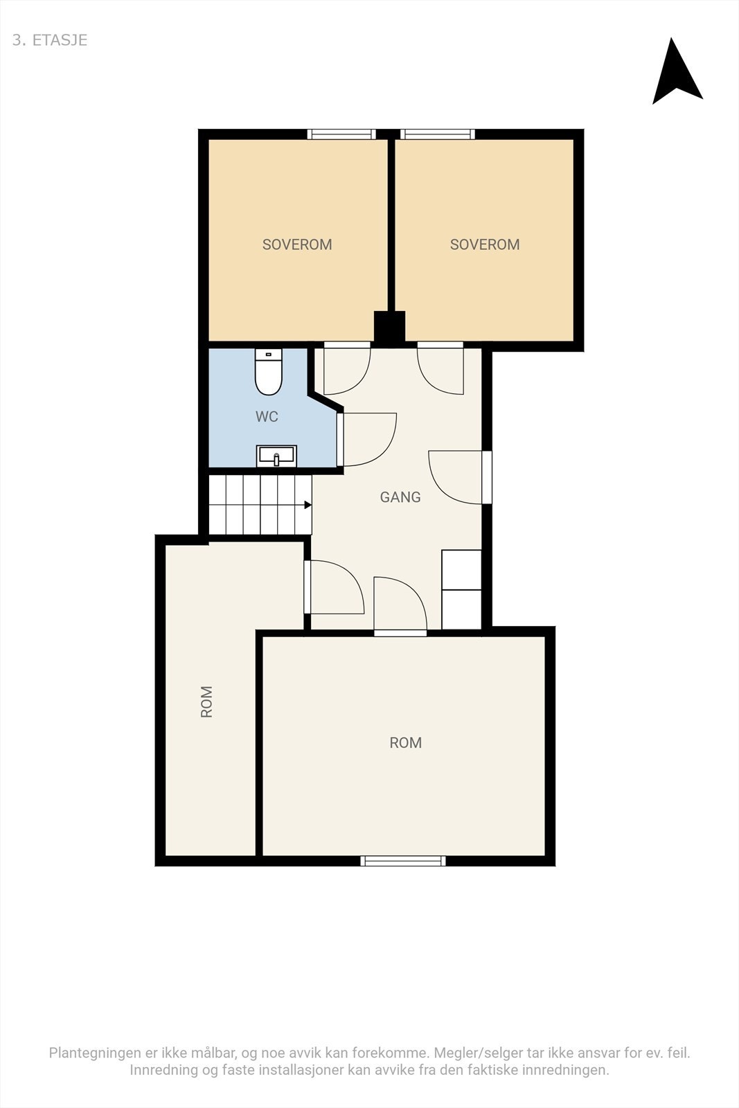 Plantegning 2. etasje Galleribilde