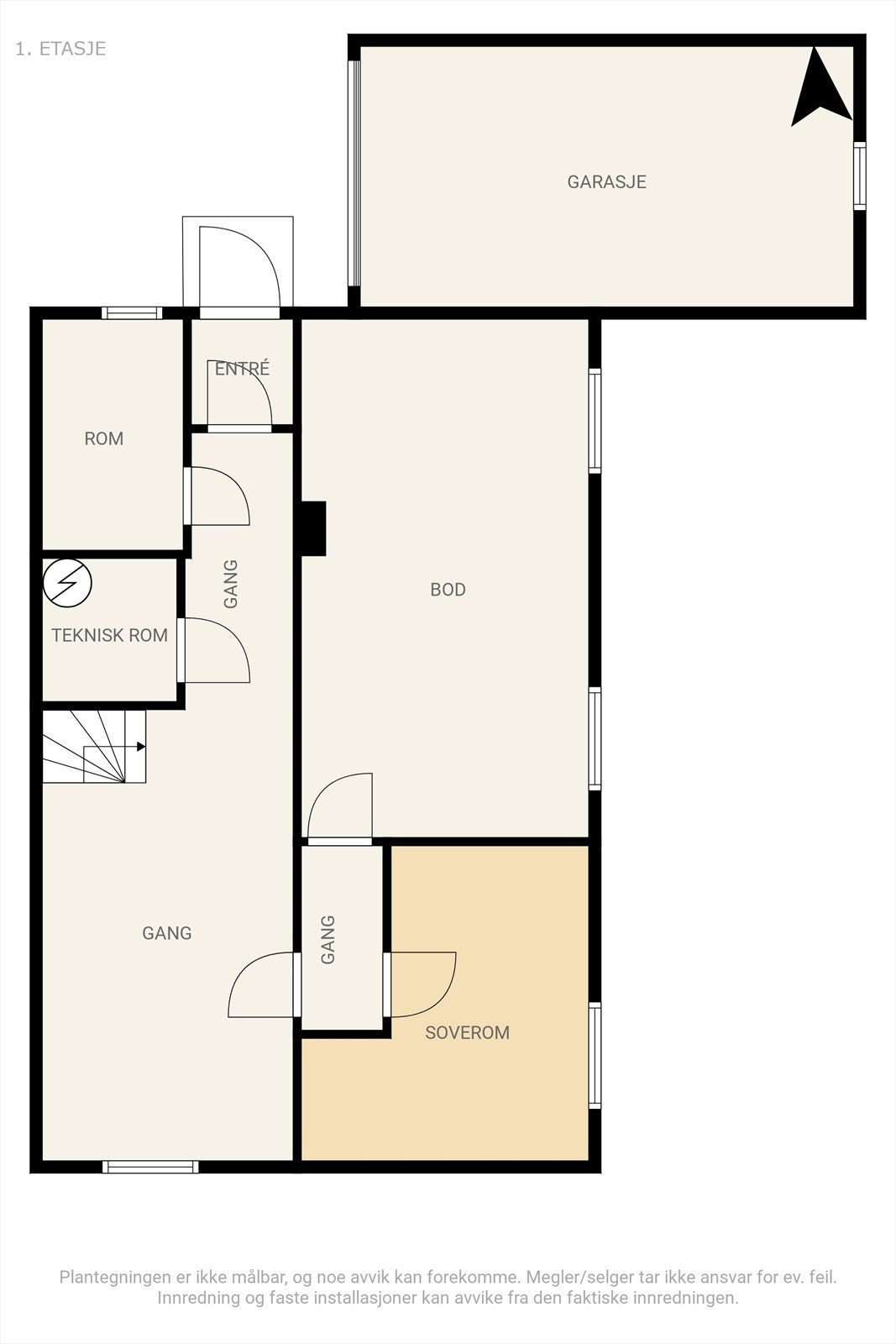 Plantegning kjeller Galleribilde