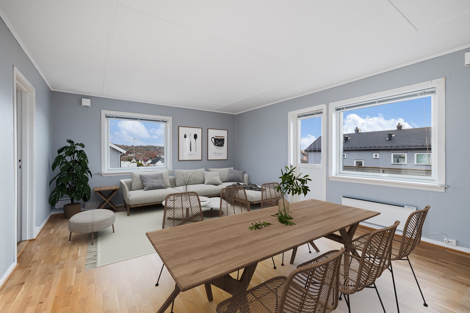 Eirik Jarlsvei 5 - Stor, lys stue - møblert Galleribilde