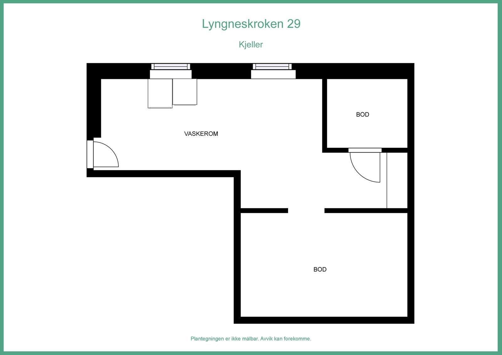 Plantegning kjeller Galleribilde