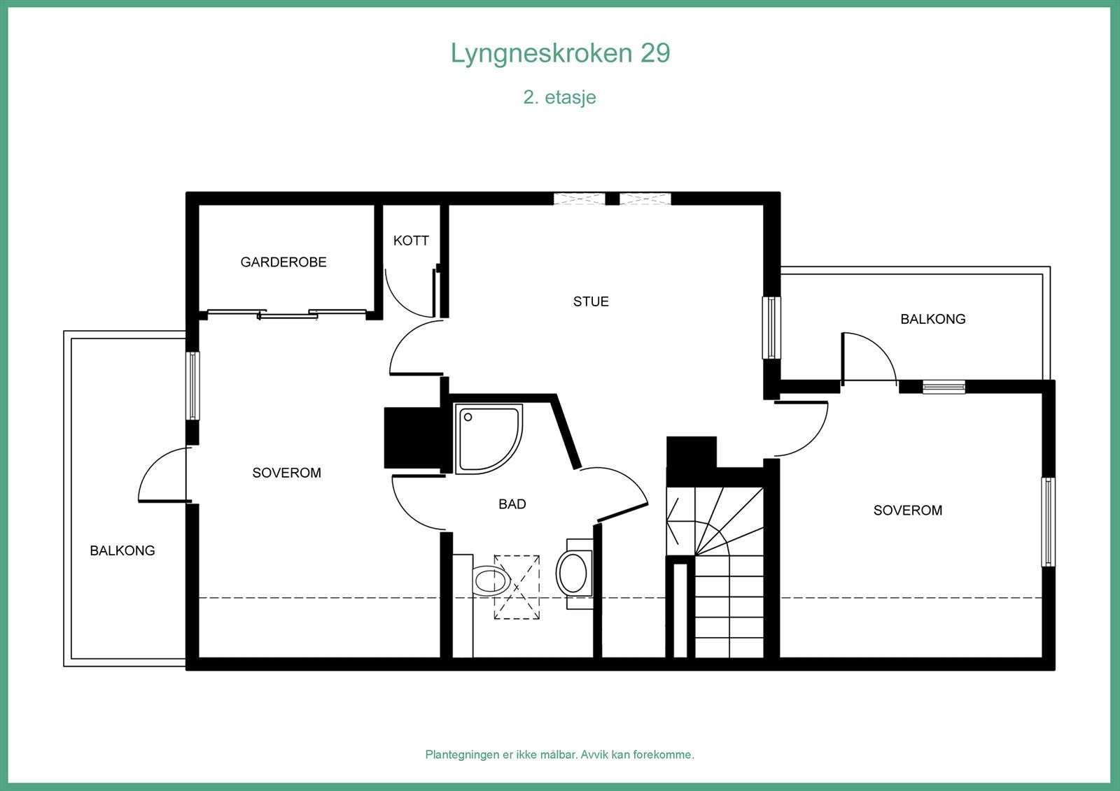 Plantegning 2. etasje Galleribilde