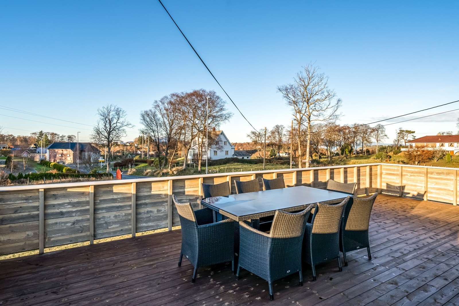 Terrasse med ettermiddag og kveldssol (nord) Galleribilde