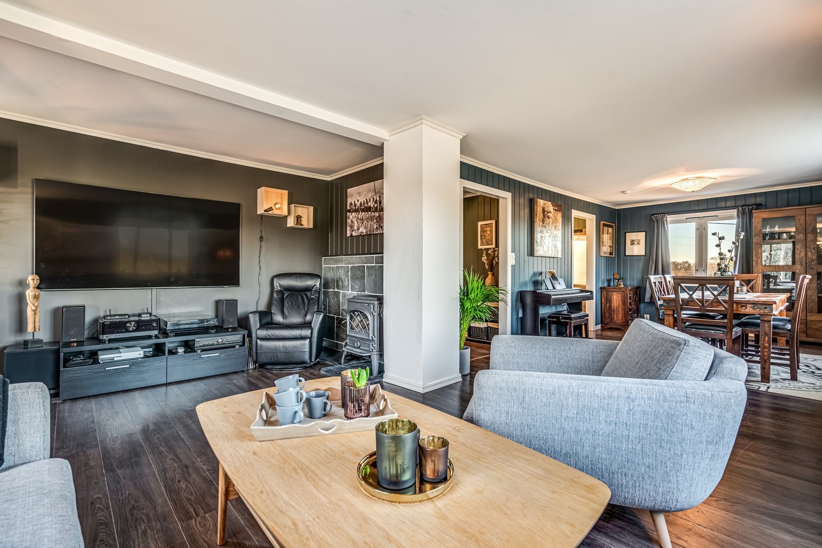 Nydelig vinkelstue Galleribilde