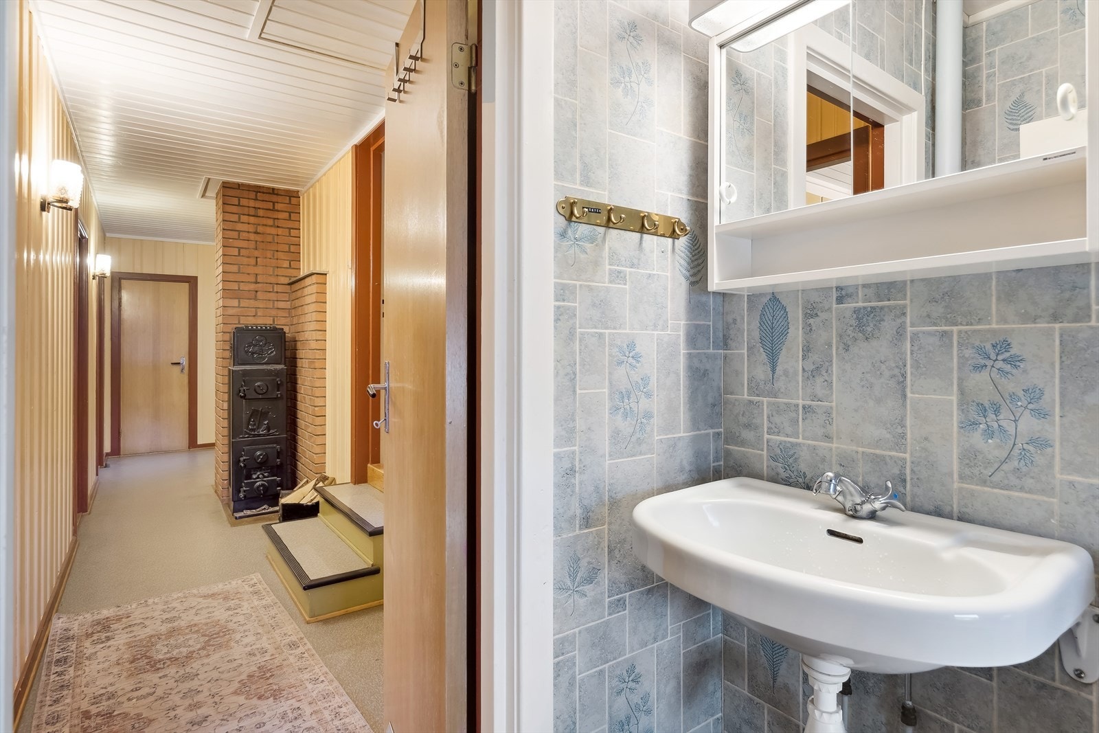 Badet og soverommene ligger i den tilbygde delen fra 1967. Galleribilde