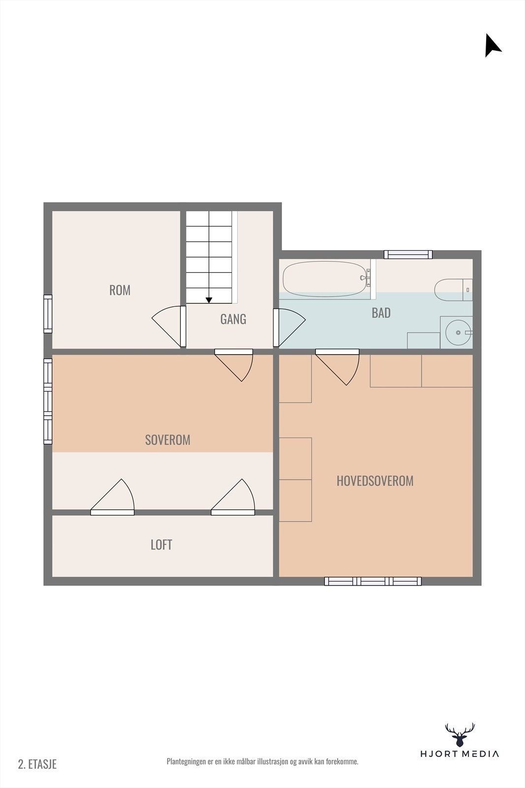 Plantegning Loft Galleribilde