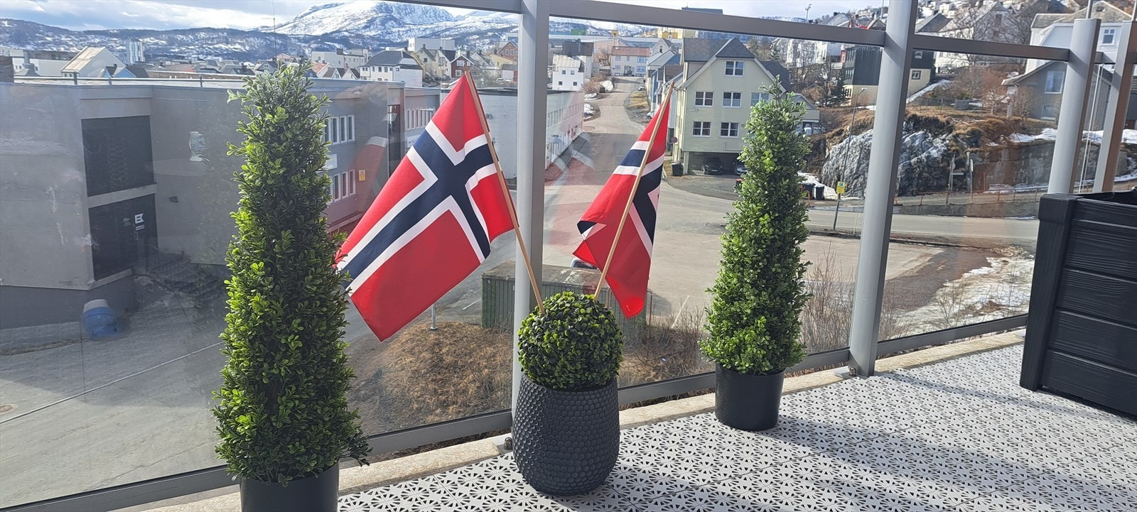 Fint utsikt fra balkong! Galleribilde