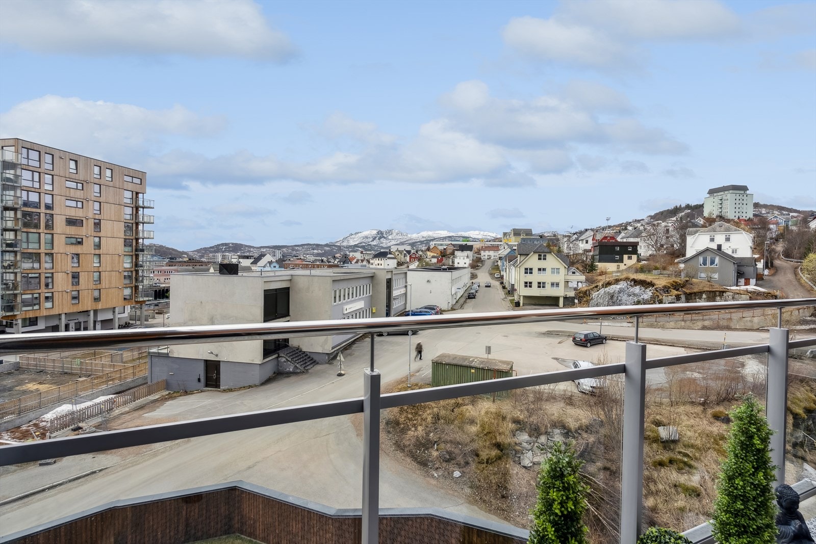 Utsikt fra balkongen Galleribilde