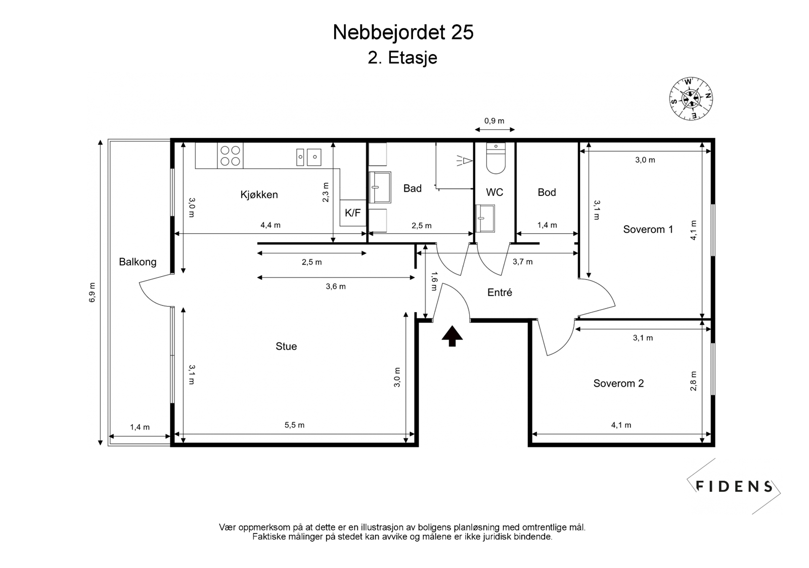 Plantegning Galleribilde