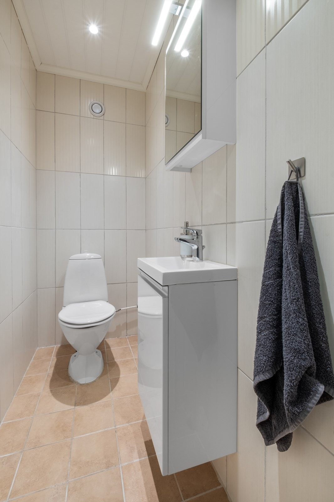 Separat toalettrom med wc og servant. Galleribilde
