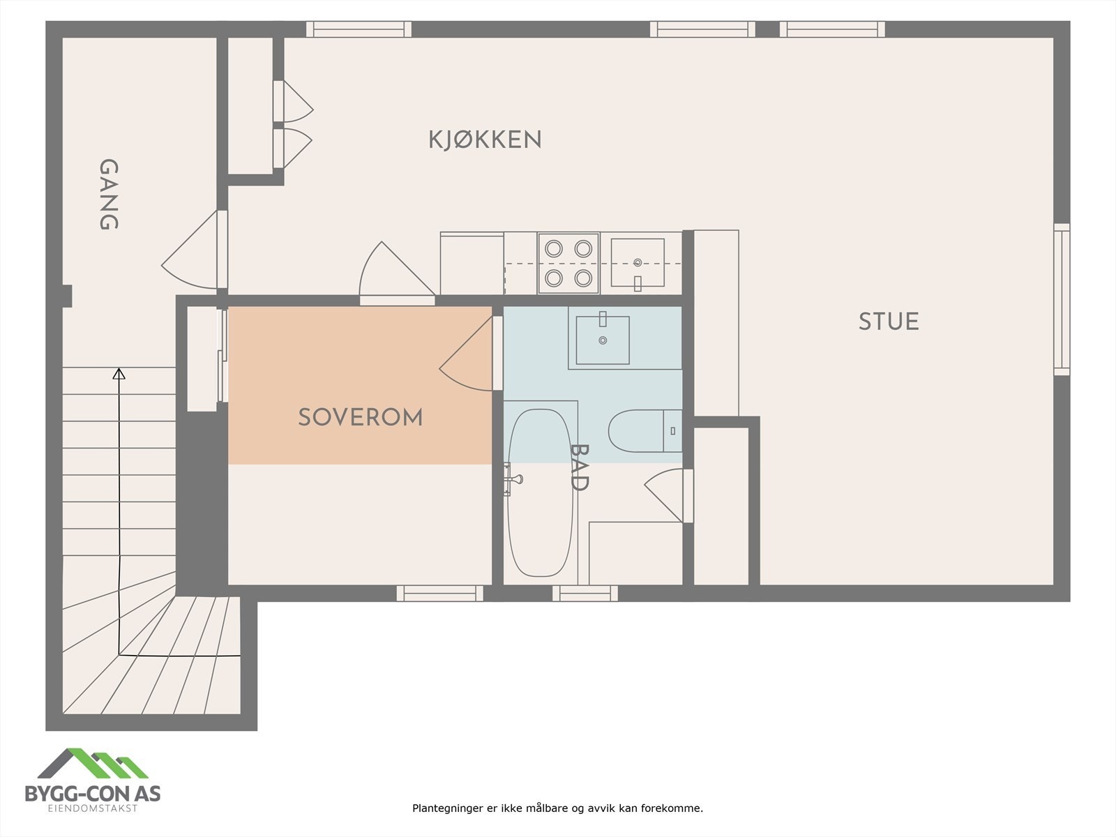 Plantegning loft (ikke godkjent) Galleribilde