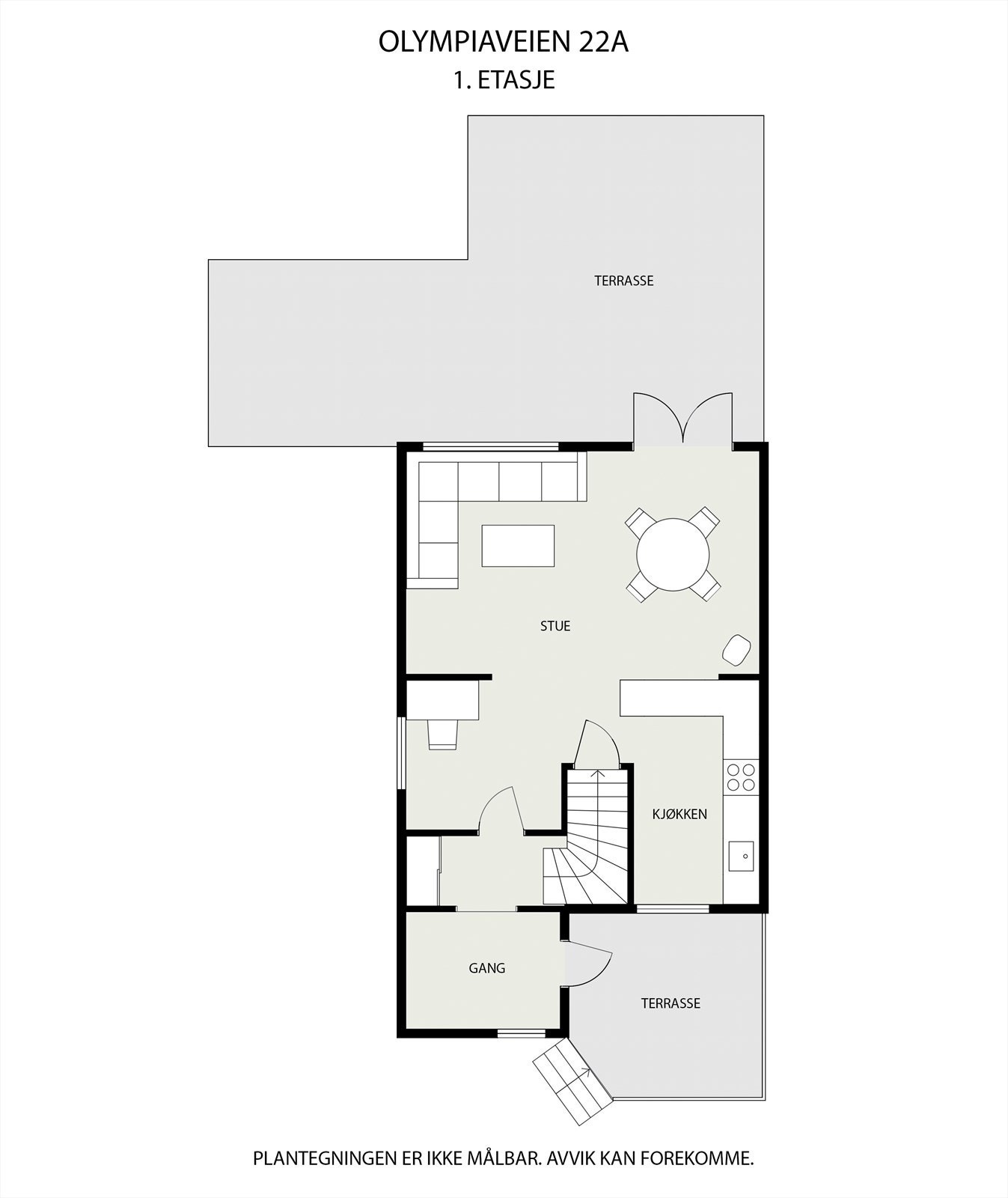 Plantegning av 1. etasje Galleribilde