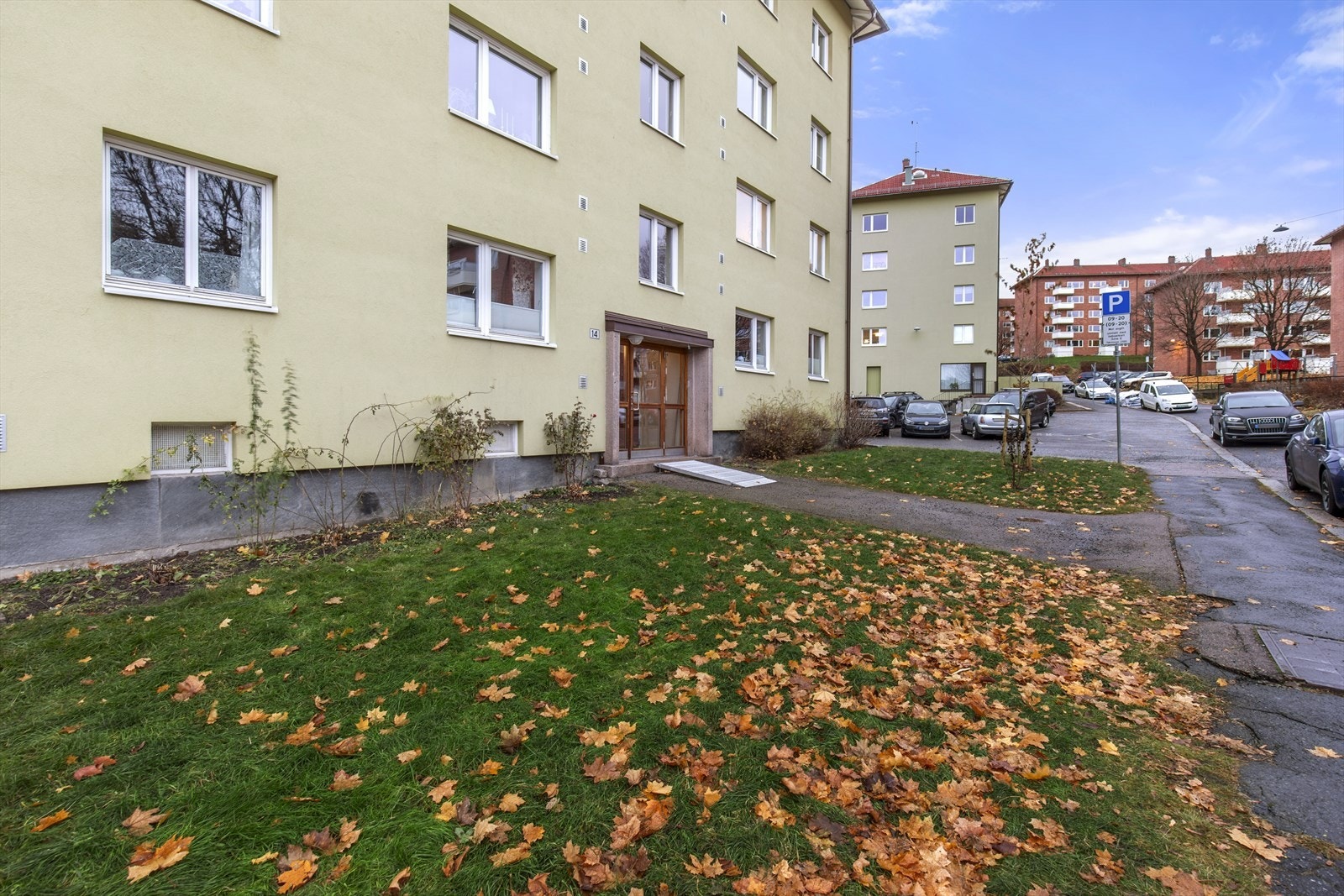 Fasade ved inngangsparti. Galleribilde