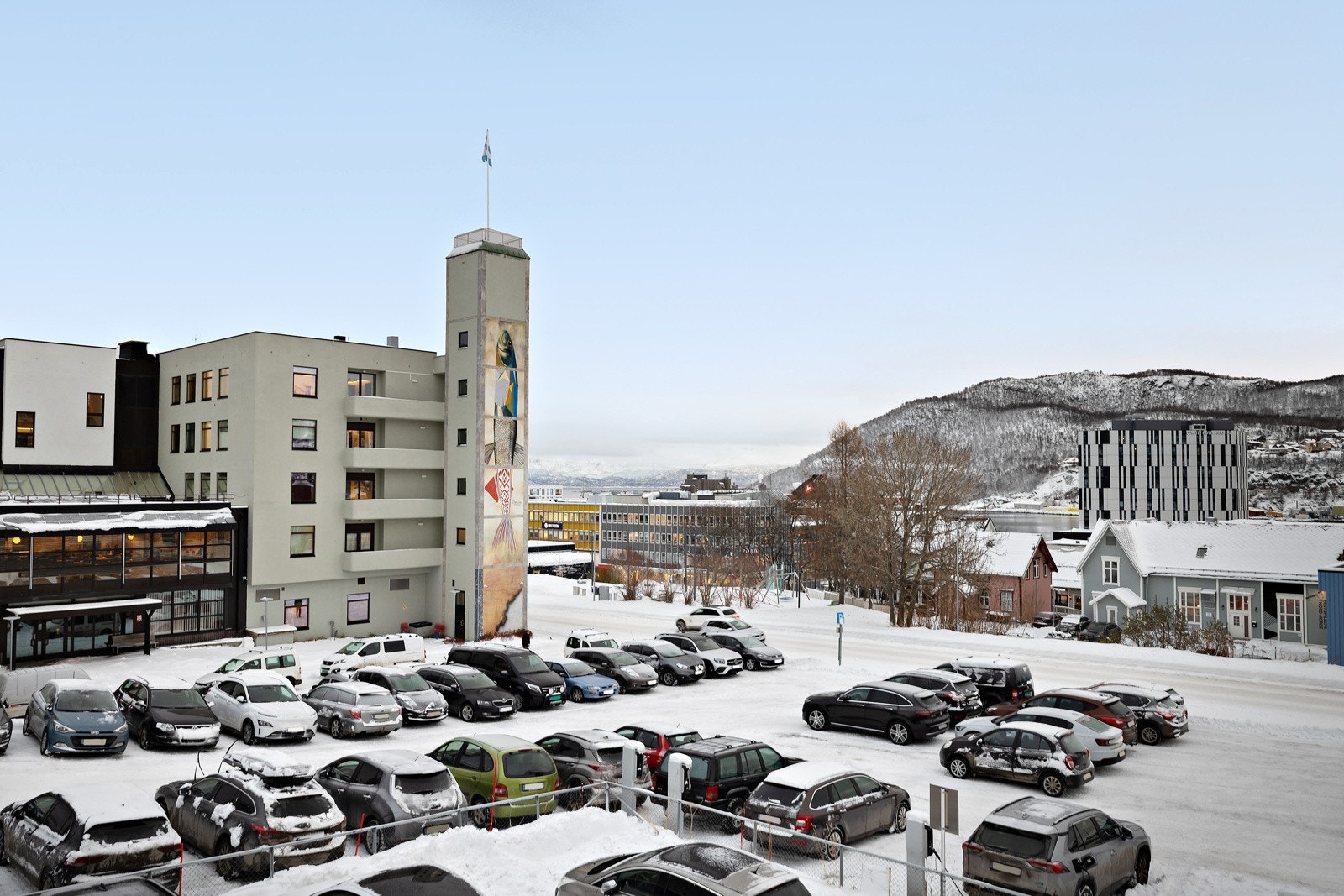 - Utsikt fra inngangspartiet. Galleribilde