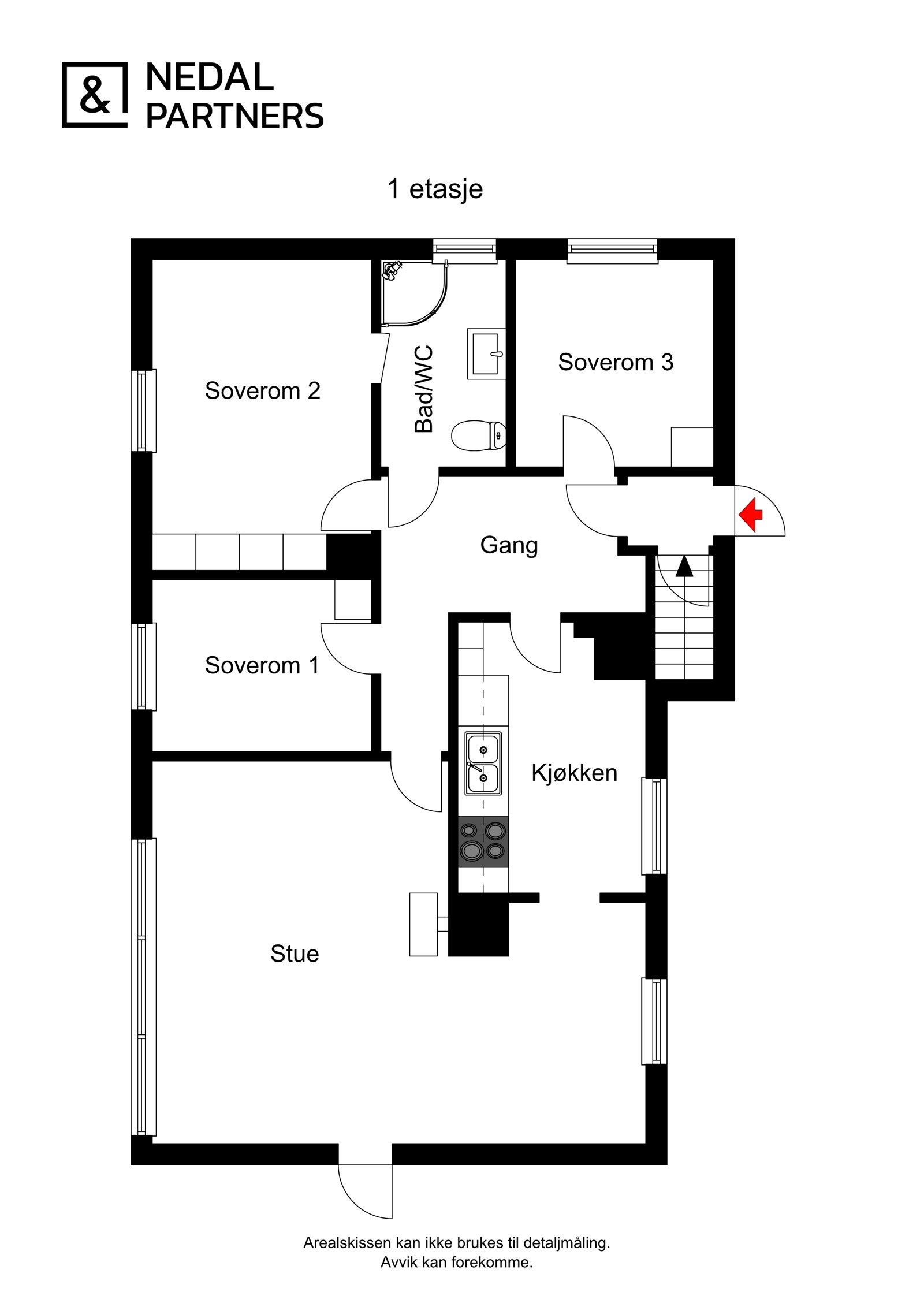 Plantegning 1.etasje Galleribilde