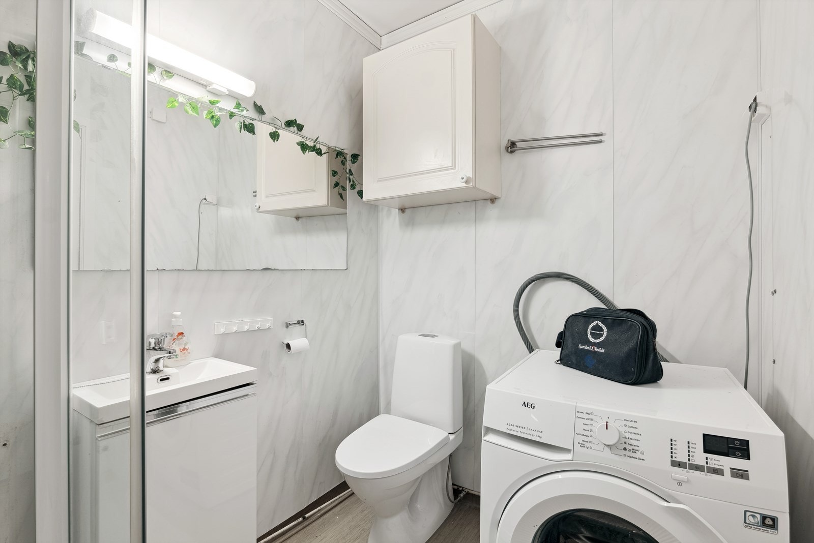 Badet har også opplegg for vaskemaskin Galleribilde