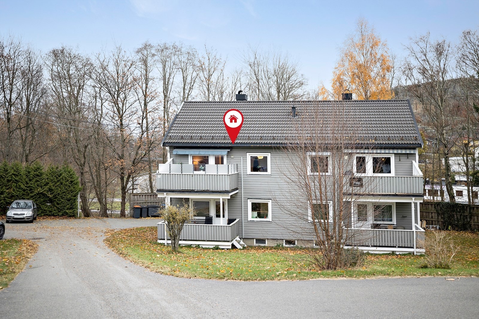 Leiligheten er beliggende i 2.etasje i 2mannsboligen Galleribilde