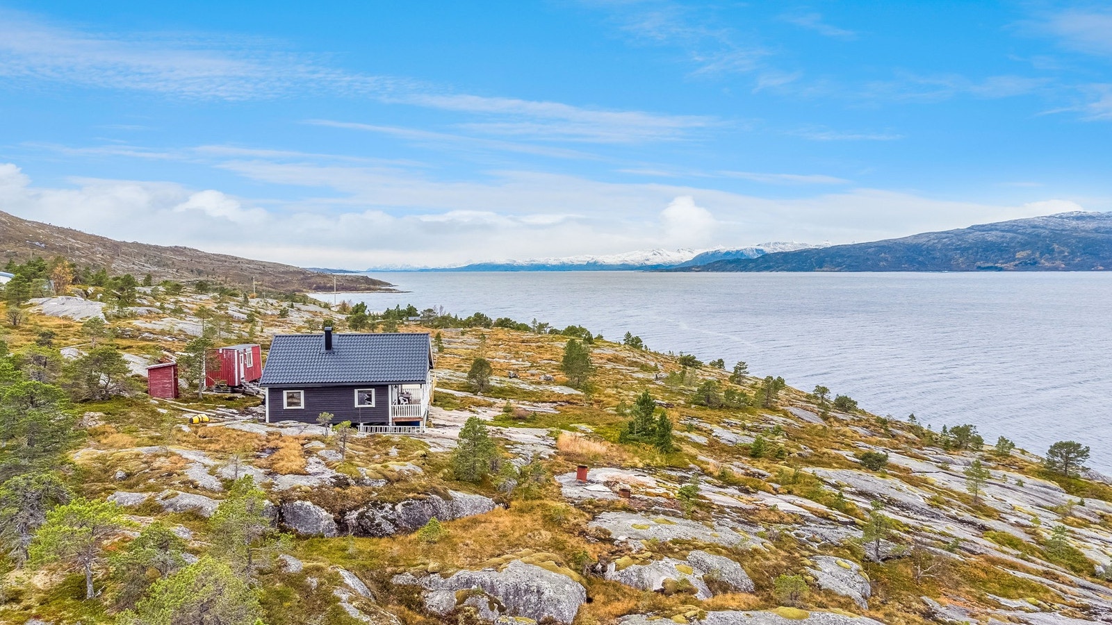 Oversiktsbilde - flott utsikt over fjorden Galleribilde