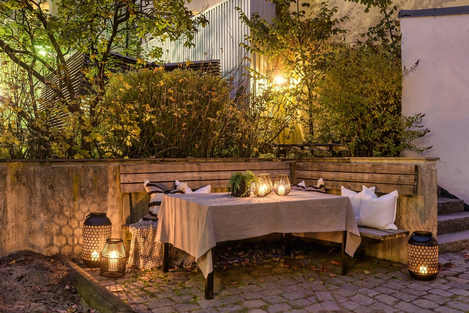 Her kan du hygge deg ute på lange sommerkvelder. Galleribilde