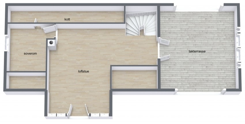 Plantegning 2.etasje. Galleribilde