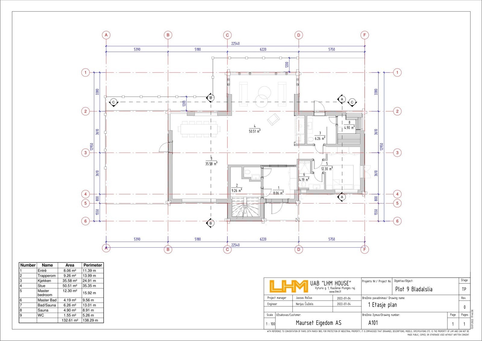 Plantegning - 1. etasje Galleribilde