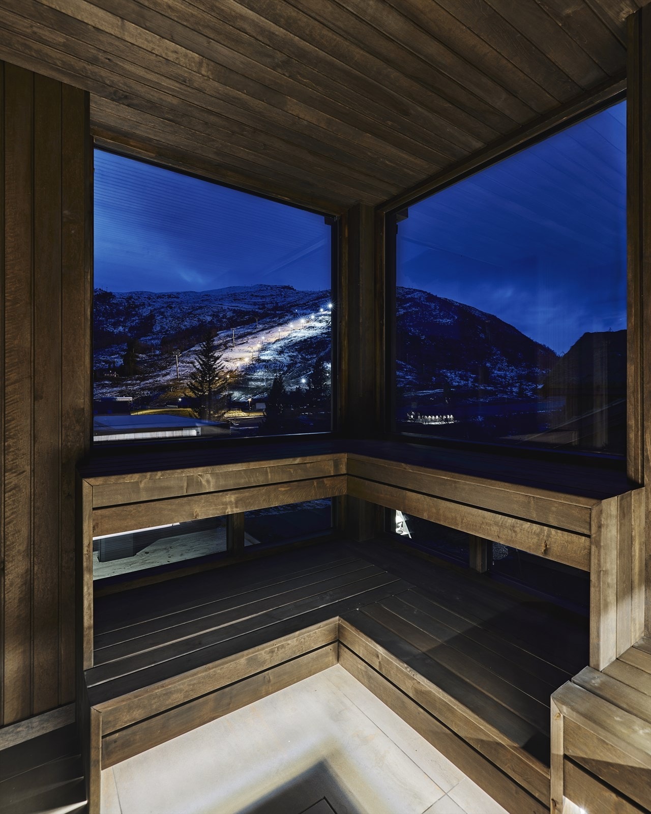 Flott utsikt til skibakken! Galleribilde