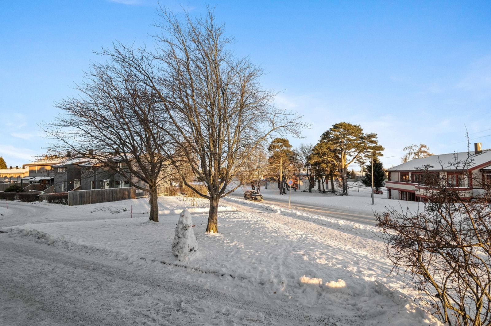 Her ligger man fint til i feltet. Galleribilde