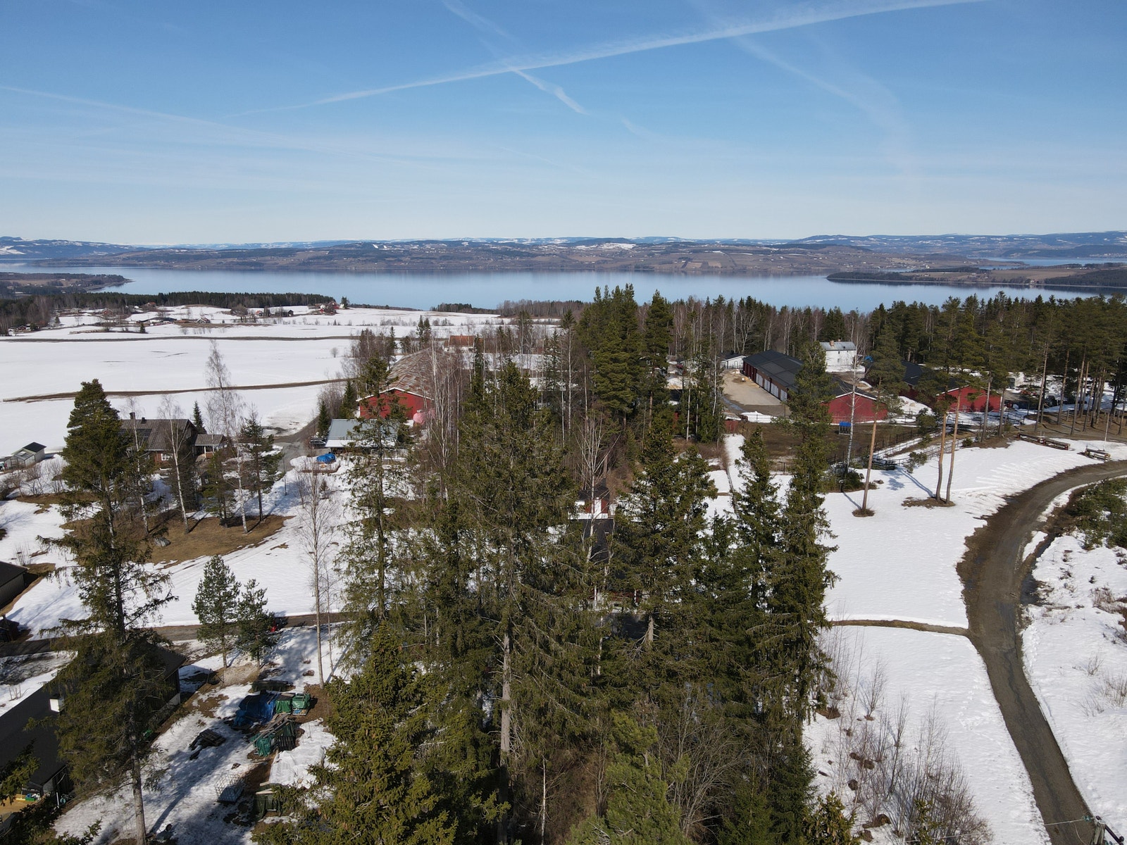 Dronebilde - utsikt mot nordøst Galleribilde