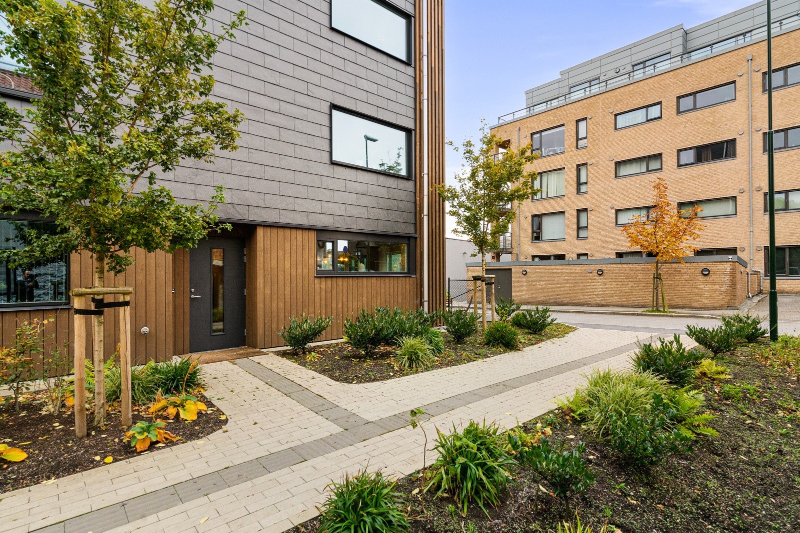 Leiligheten har en privat inngang. Galleribilde