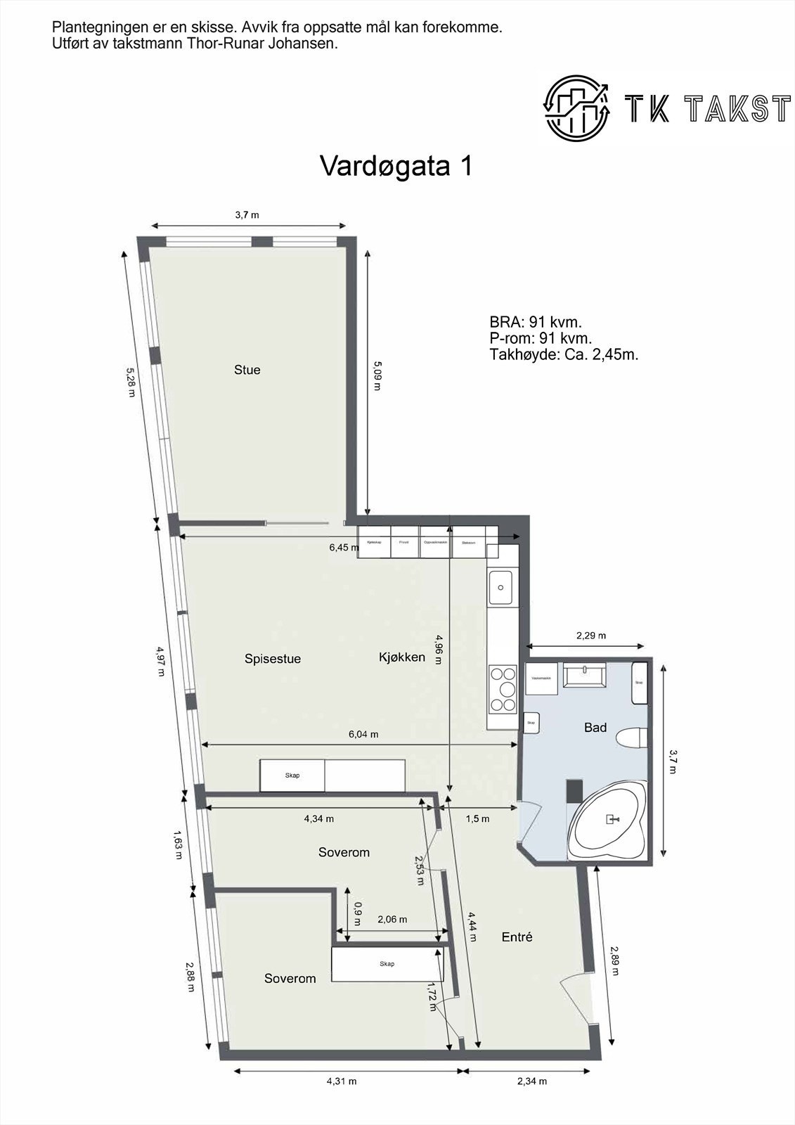 Plantegning Vardøgata 1 Galleribilde