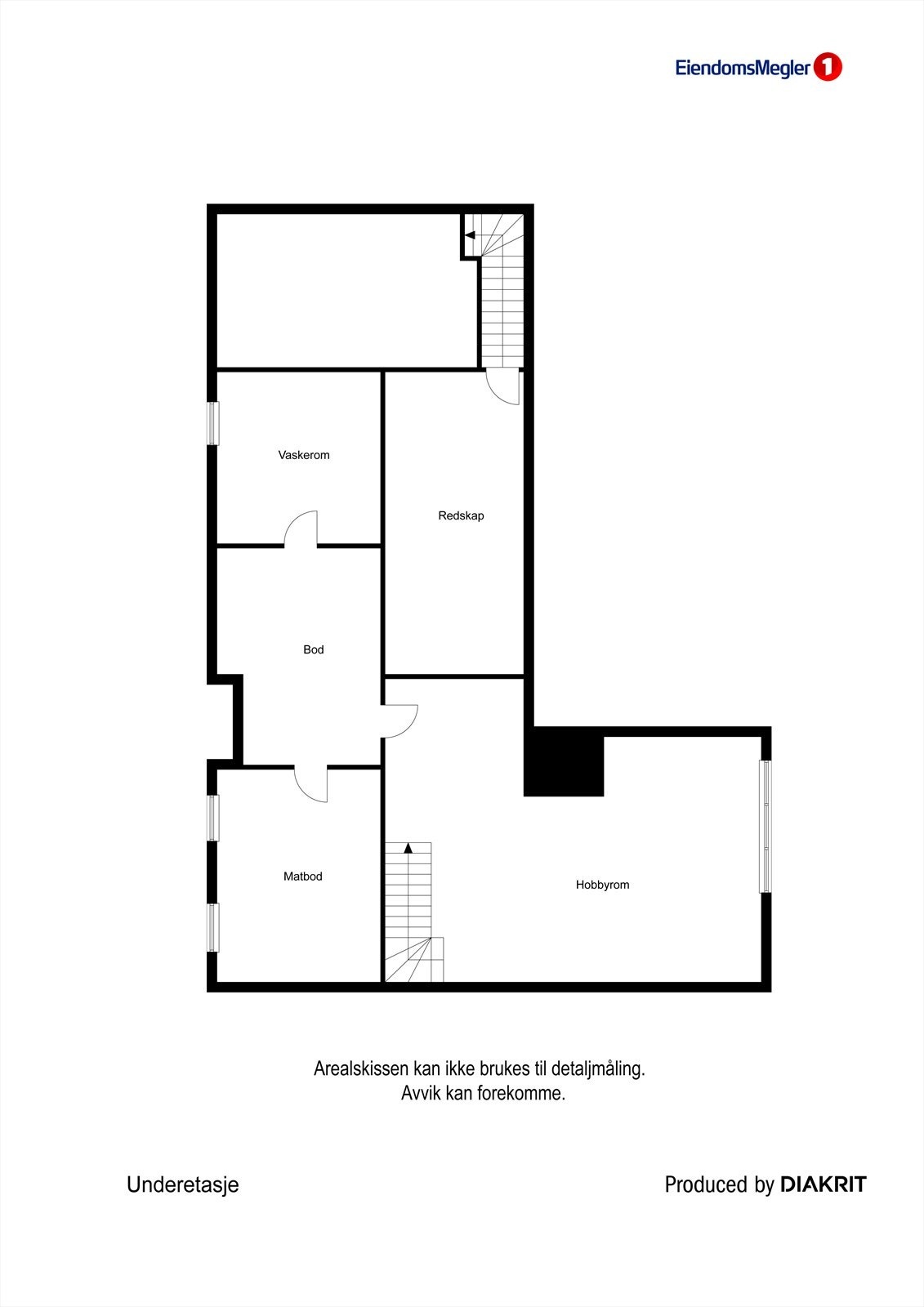 Plantegning U.etg. Galleribilde