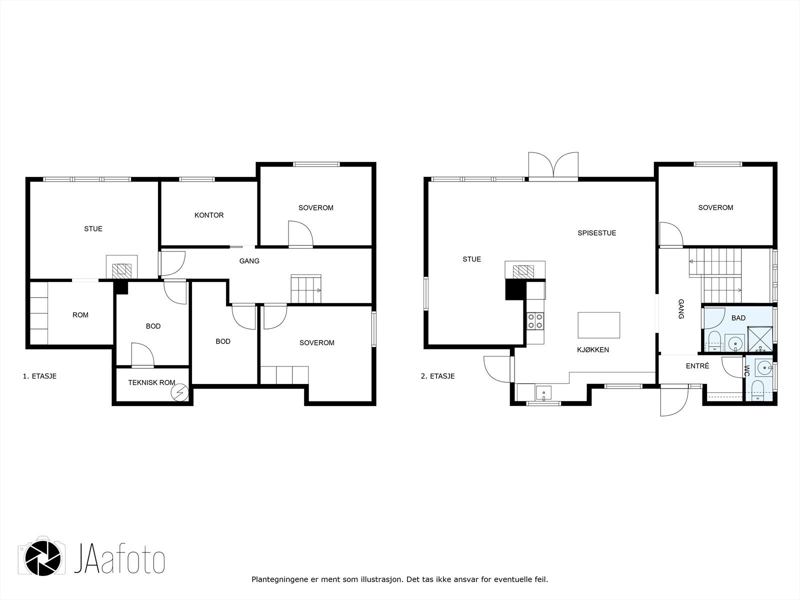 Plantegning Galleribilde