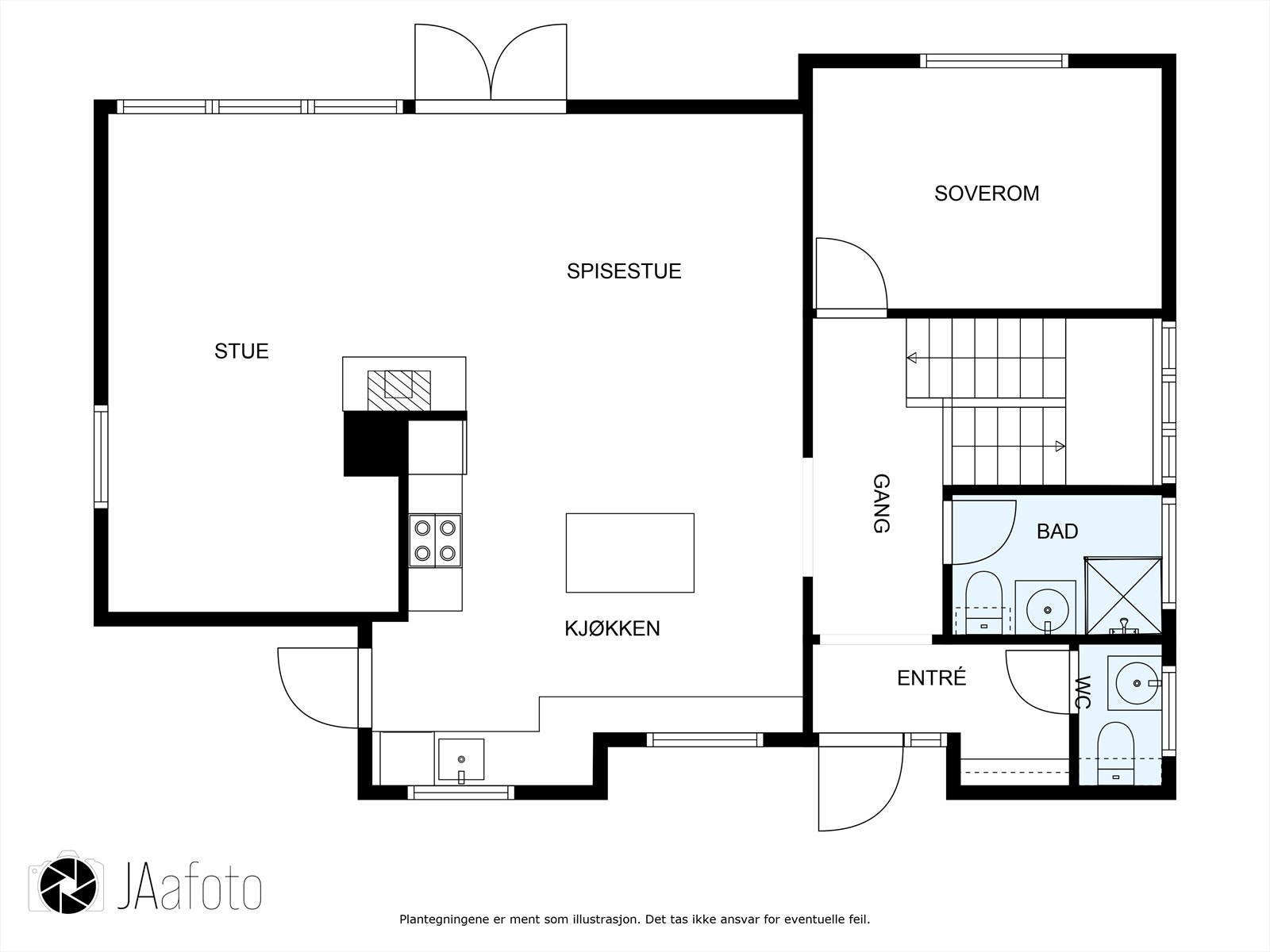 Plantegning 2.etg Galleribilde