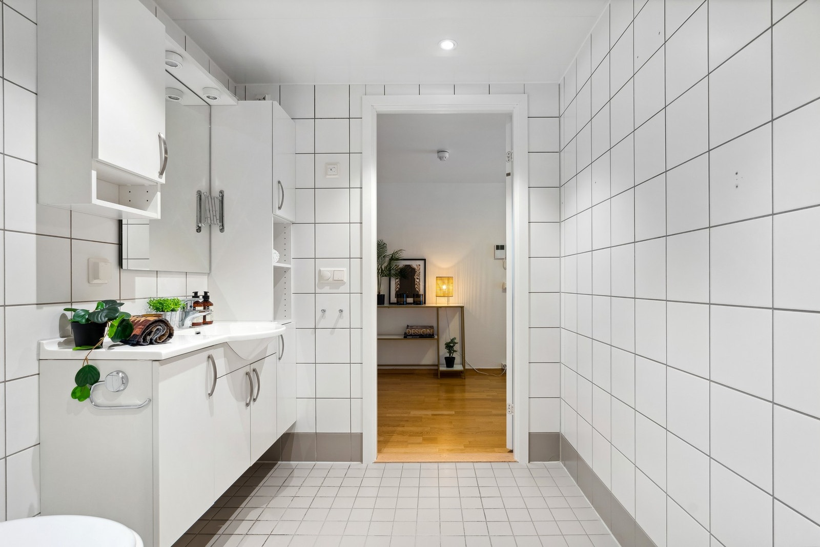 Badet har gulvvarme Galleribilde