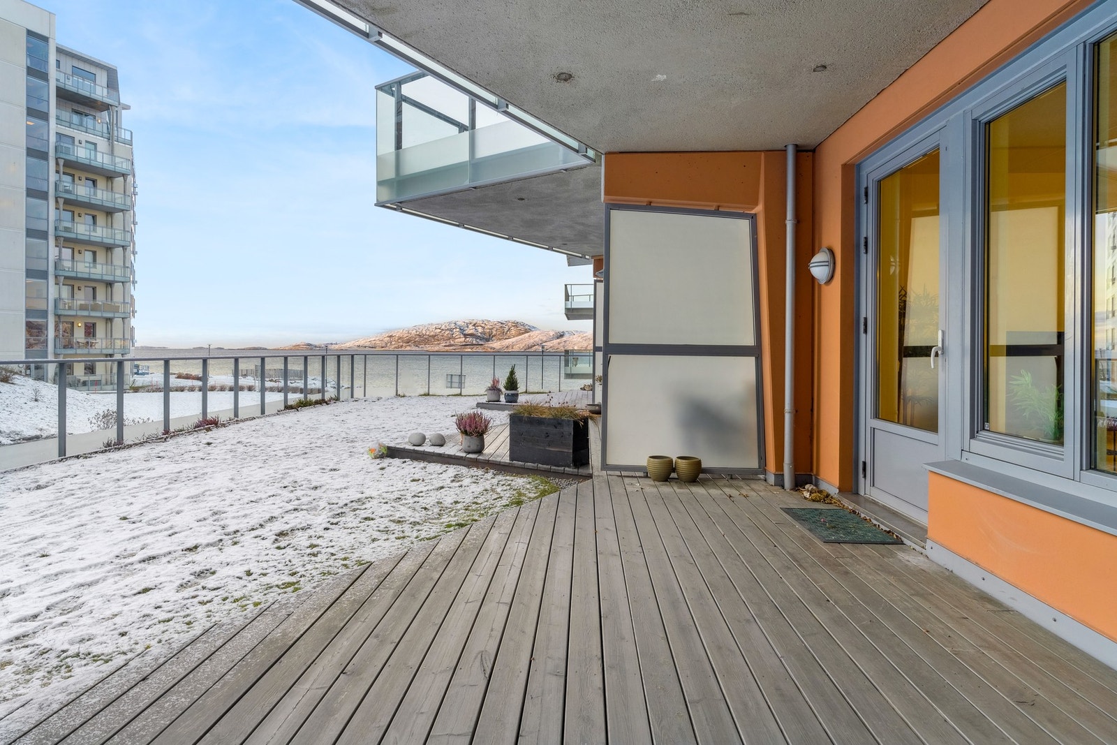 Hovedterrassen er overbygd Galleribilde