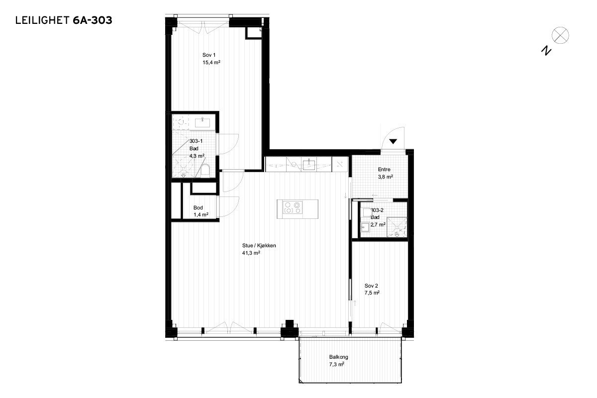 Plantegning Galleribilde