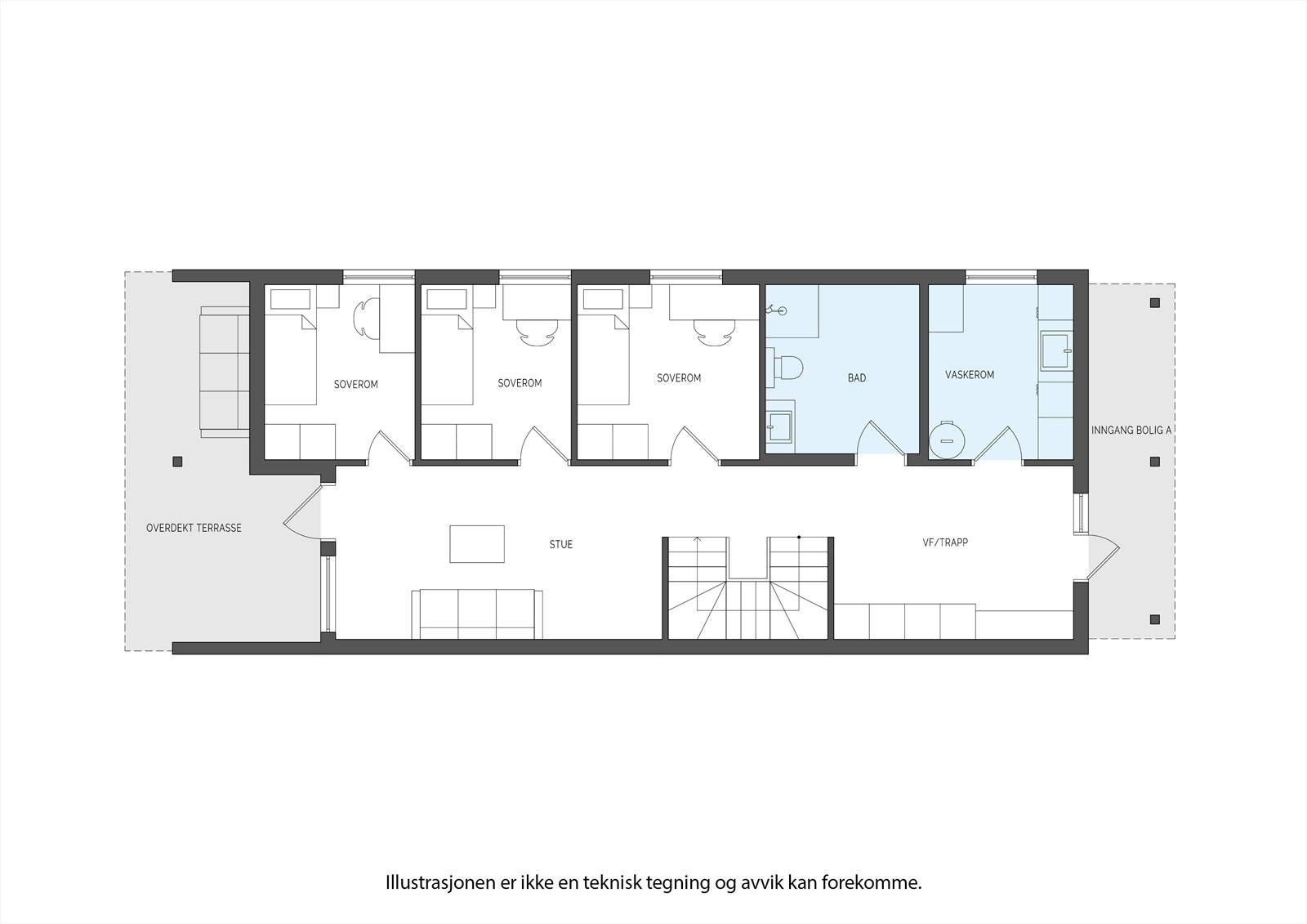 Plantegning 1. etg. Galleribilde