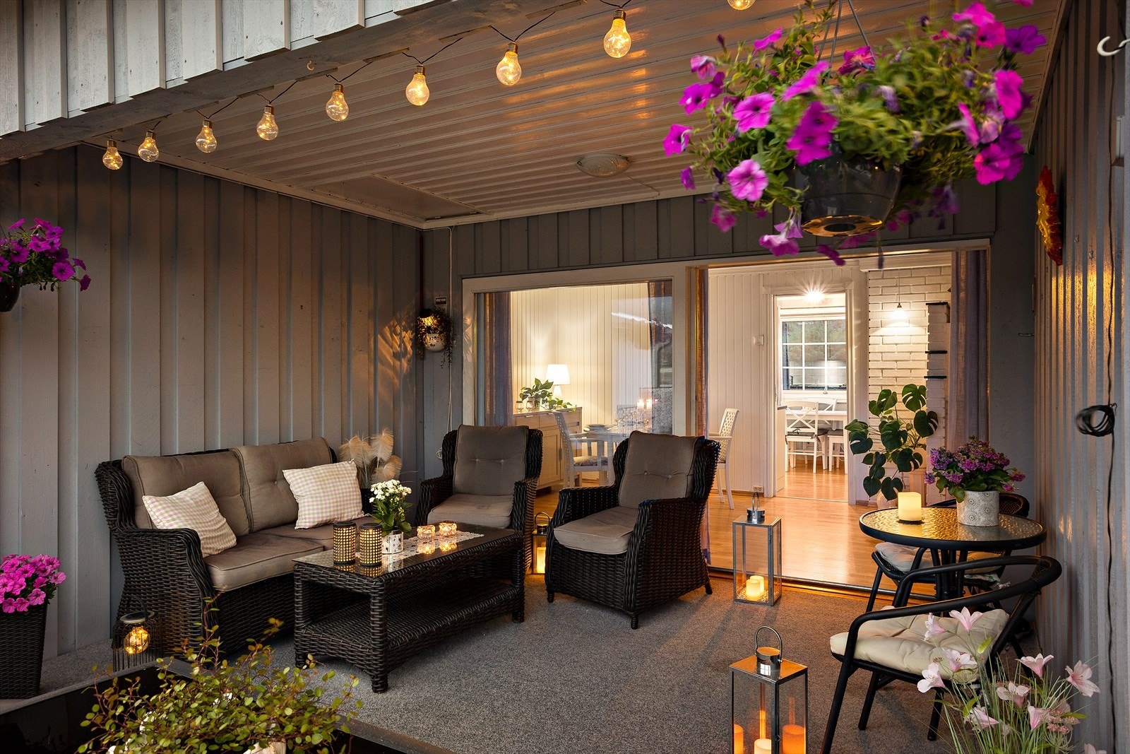 Terrassen er overbygget. Galleribilde