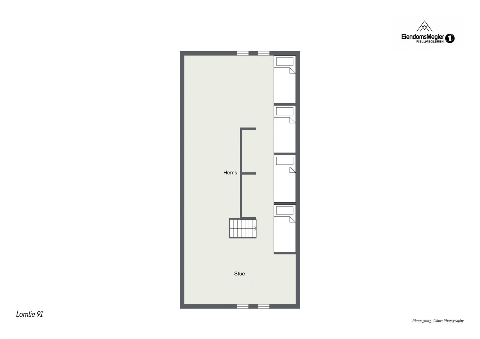 Plantegning - hems Galleribilde