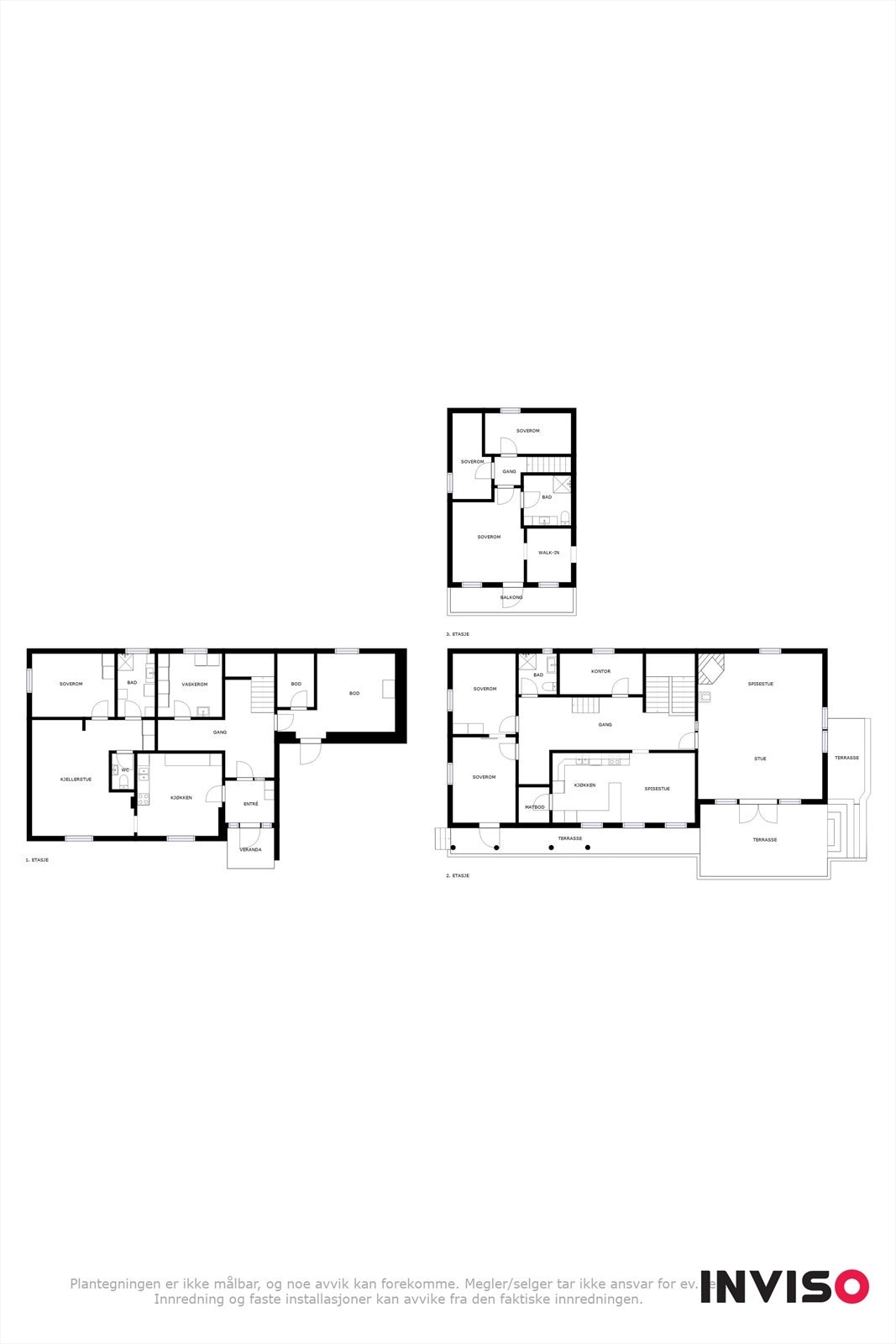 Plantegninger alle plan Galleribilde