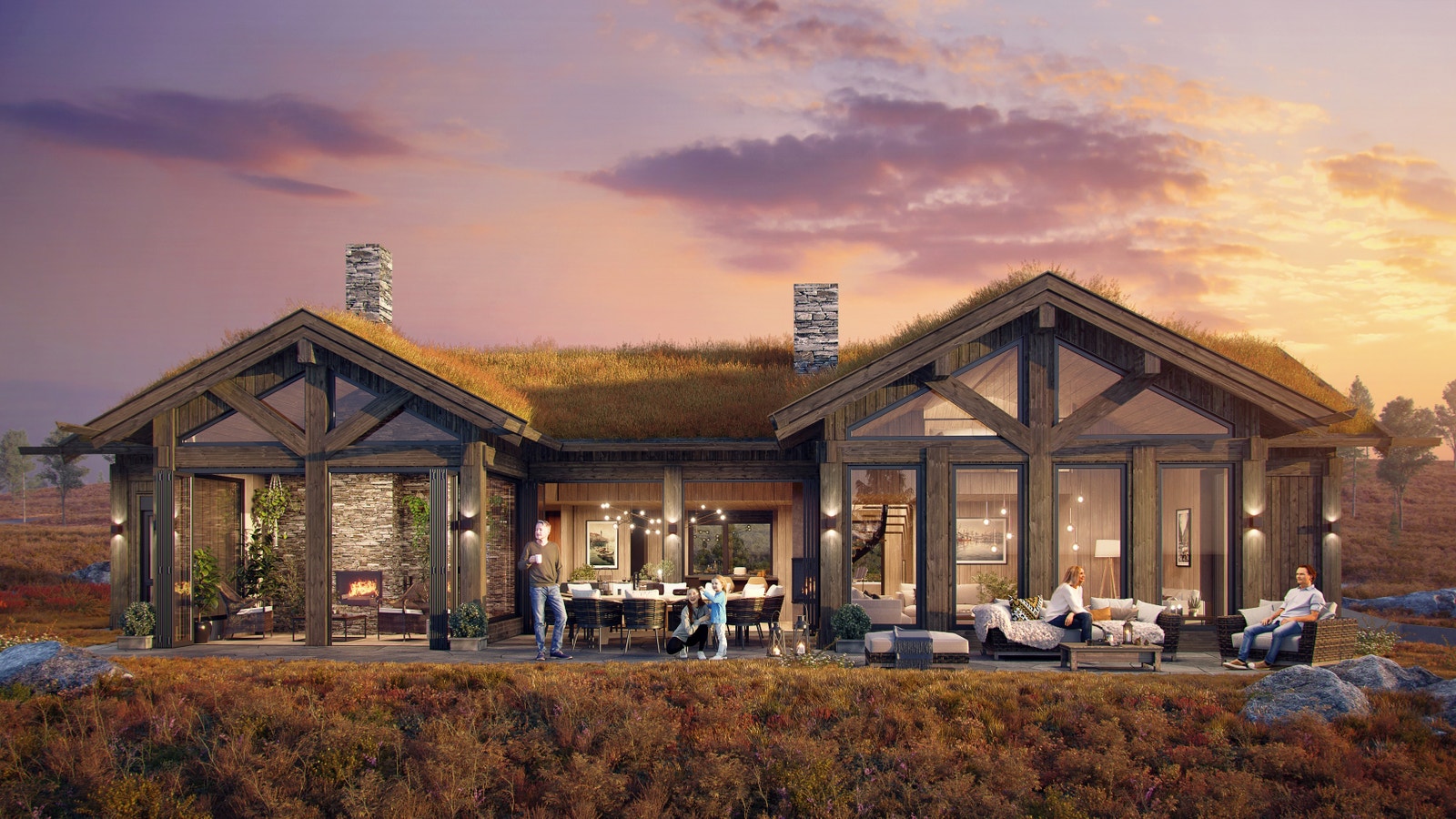 Norske Fjellhus bygger en stor hytte som skal inneholde mer enn vanlig standard. Etter en lang og god tur i fjellet kan man nyte Jacuzzi eller spa anlegg i kjelleren. Galleribilde