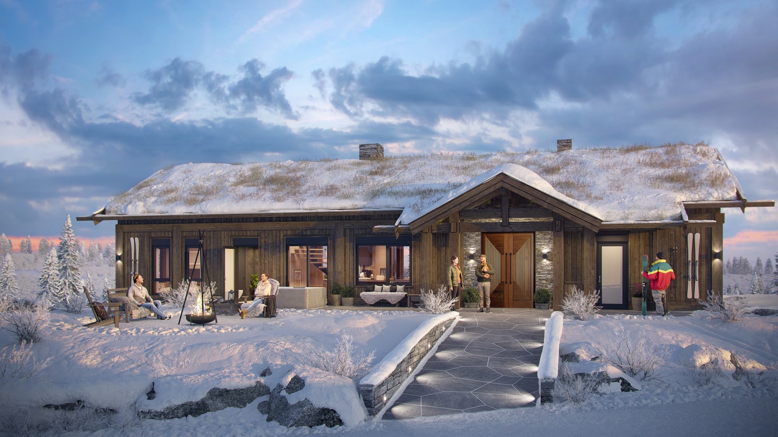 Plasseringen på T3 i Åsland Fjellgrend vil gi deg nærheten til løypenettet på Blefjell og en luftig utsikt utover Numedal. Her kan du kjøre bilen din rett inn i garagen i kjelleren. Galleribilde