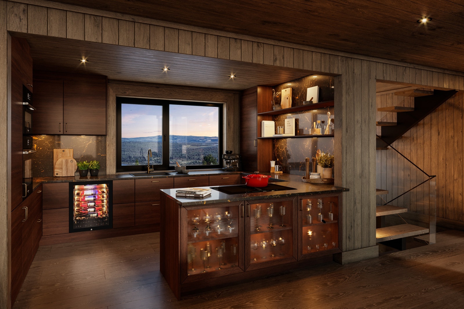 Kjøkkenet er plassert som hjertet i kroppen. Sentralt med alle gode fasiliteter ett kjøkken skal ha for utsøkte måltider. Galleribilde